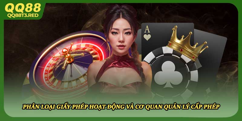 Phân loại giấy phép hoạt động và cơ quan quản lý cấp phép